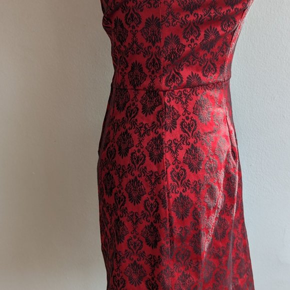 Urban Girl Red Tapestry Mini Dress - Picture 2 of 5